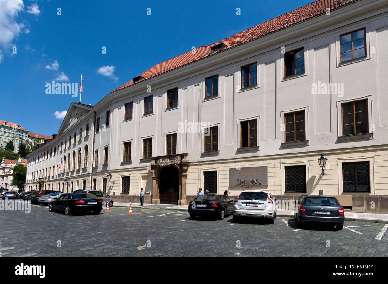 La Camera dei deputati del parlamento della Repubblica ceca a Valdštejnské nám. Praga, Repubblica Ceca Foto Stock
