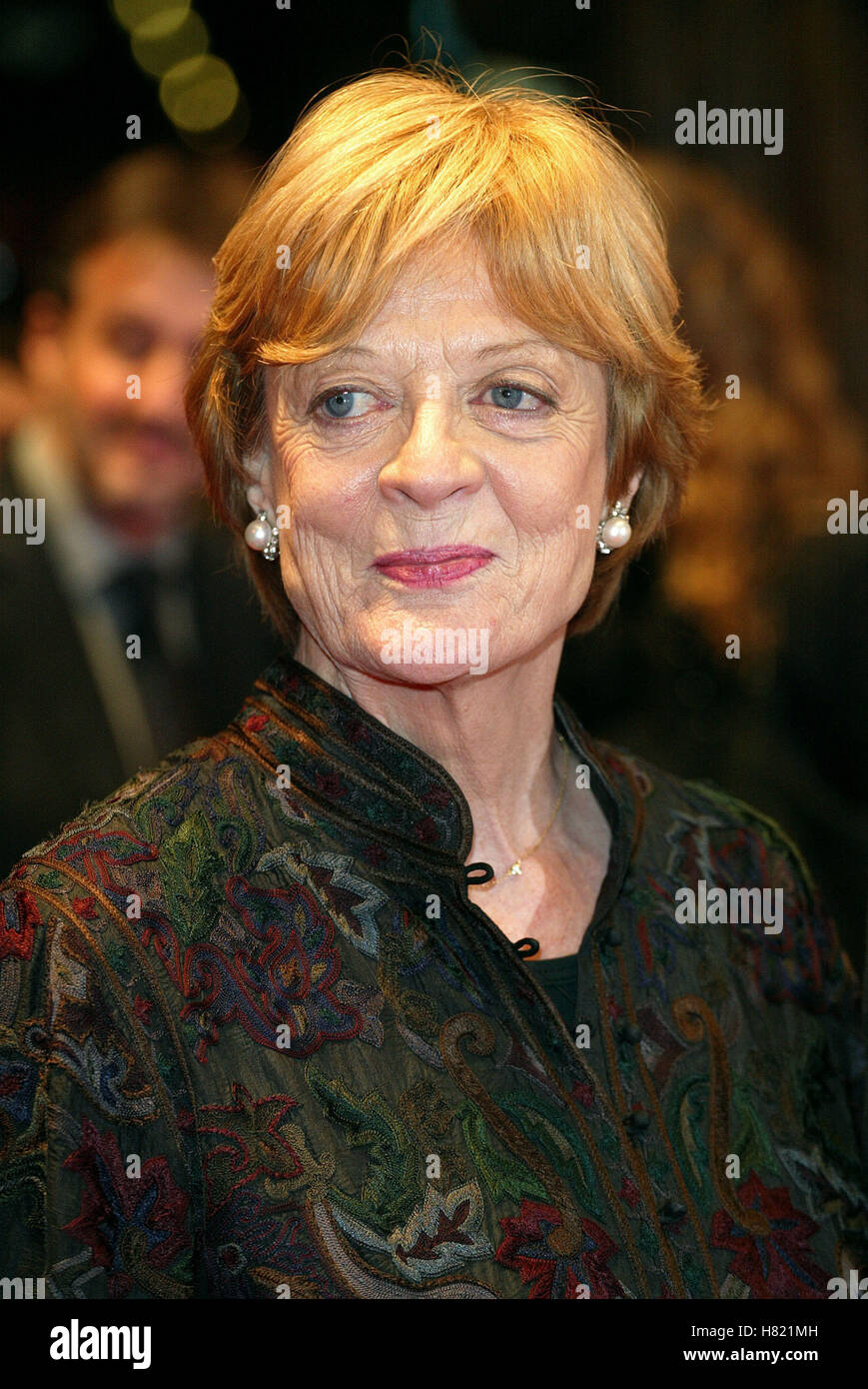 DAME MAGGIE SMITH IL FESTIVAL DEL CINEMA DI BERLINO POTSDAMER PLATZ BERLINO GERMANIA 10 Febbraio 2002 Foto Stock