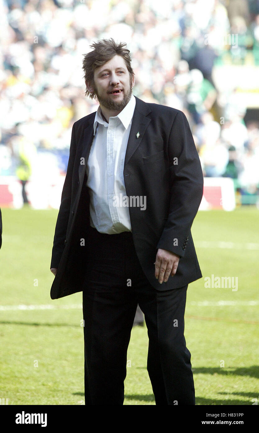 SHANE MACGOWAN TESTA PARK STADIUM CELTIC PARK GLASGOW 08 Aprile 2002 Foto Stock