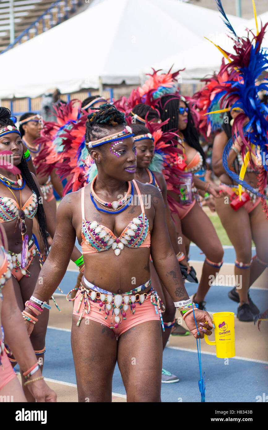 Barbados raccolto su Festival (Grand Kadooment 2016 in Barbados) Foto Stock