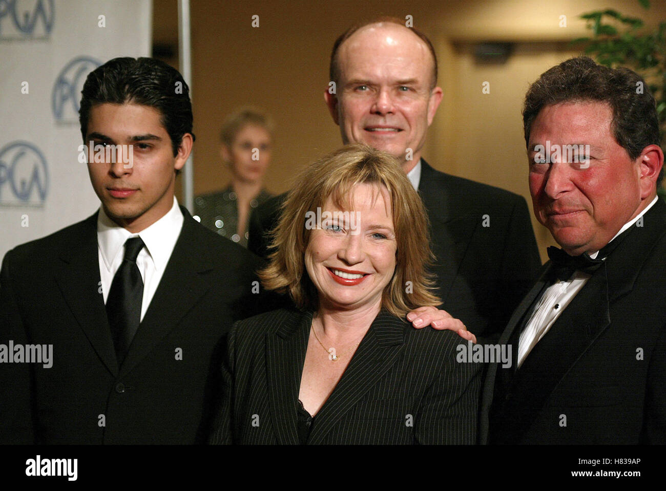 VALDERRAMA SMITH RUPP STARK 13TH PRODUTTORI GUILD AWARDS CENTURY CITY LOS ANGELES STATI UNITI D'AMERICA 03 Marzo 2002 Foto Stock