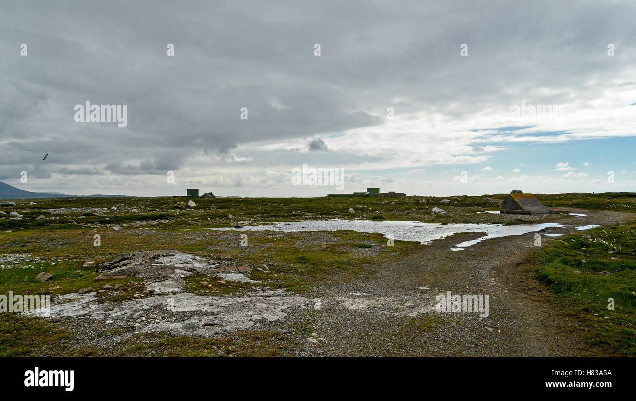 RAF Aird Uig - abbandonata base militare, isola di Lewis Foto Stock RAF Aird Uig - abbandonata base militare, isola di Lewis Foto Stock