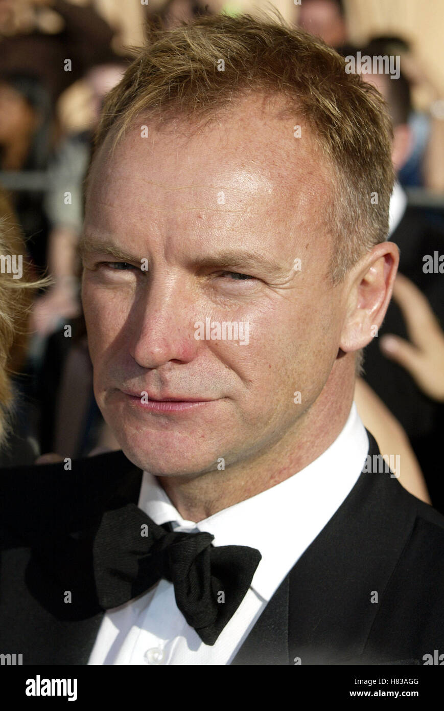 STING 8TH Screen Actors Guild AWARDS ARRIVI Shrine Auditorium di Los Angeles USA 10 Marzo 2002 Foto Stock