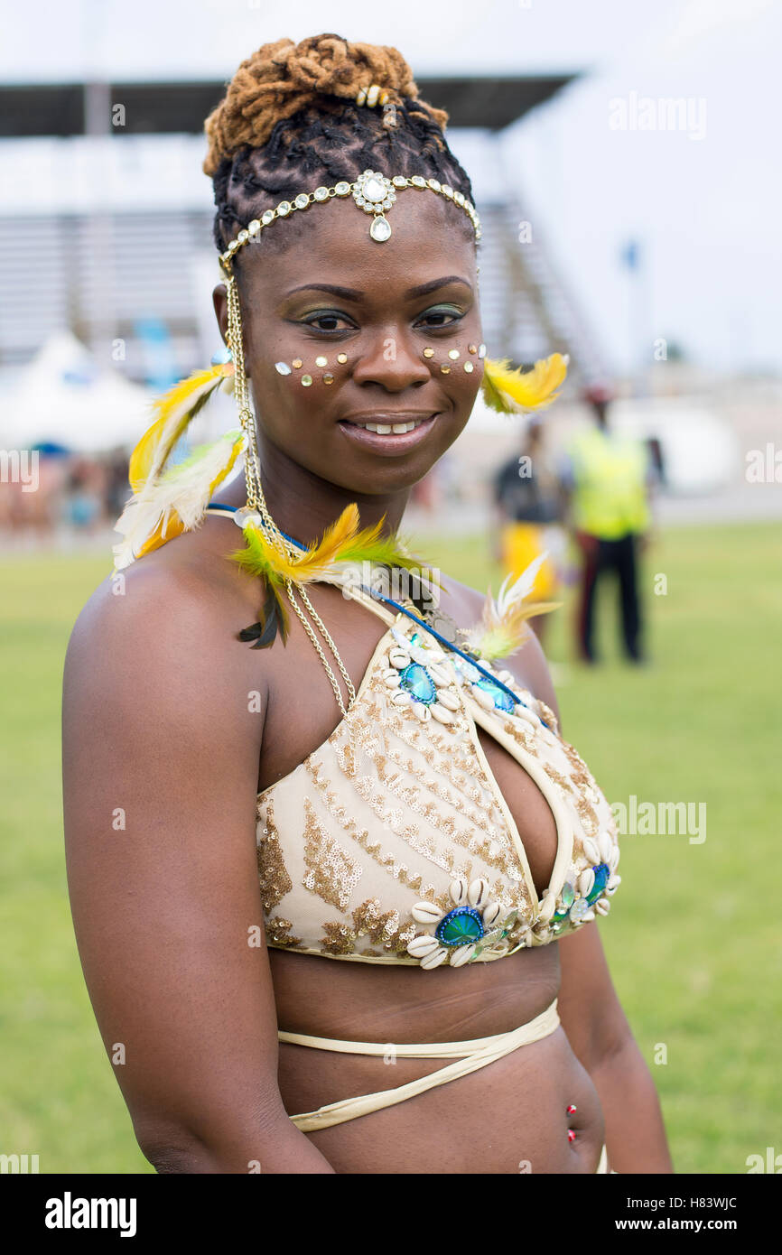 Barbados raccolto su Festival (Grand Kadooment 2016 in Barbados) Foto Stock