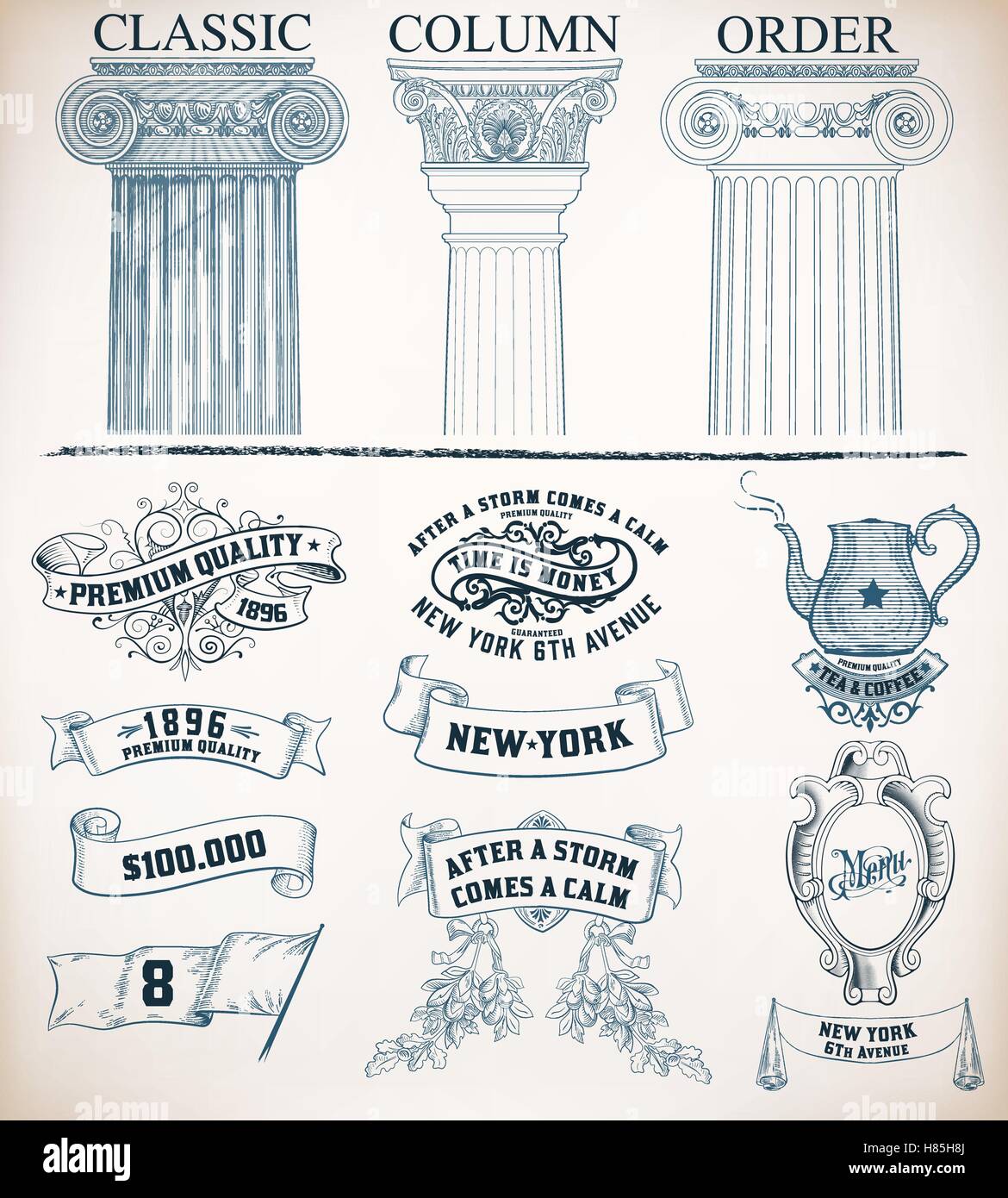 Risorse di progettazione Illustrazione Vettoriale