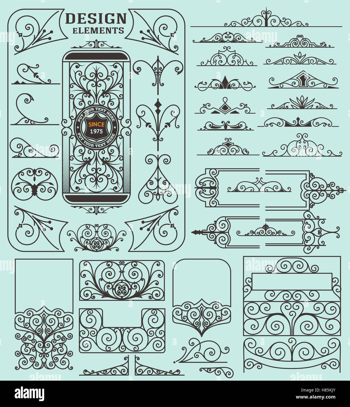 Risorse di progettazione Illustrazione Vettoriale