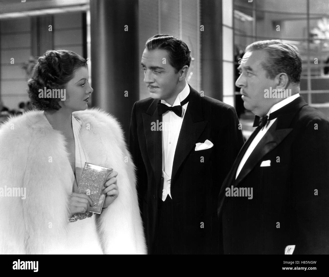 Lustige Sünder, (LIBELED LADY) USA 1936 s/w, Regie: Jack Conway, Myrna Loy, William Powell, WALTER CONOLLY; Foto Stock