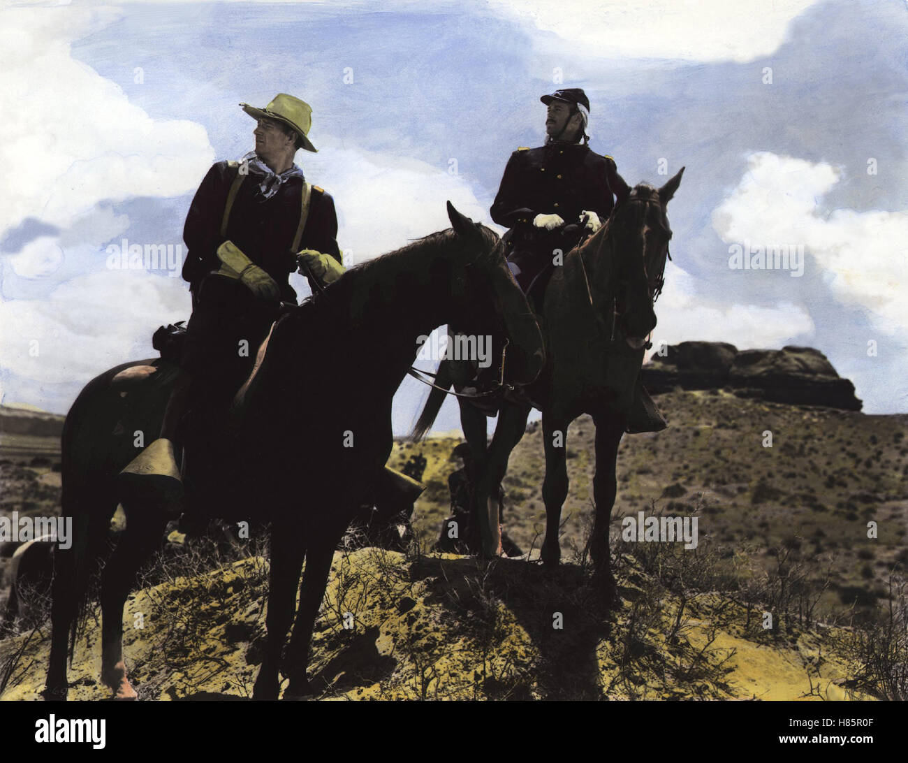 Bis zum letzten Mann, (FORT APACHE) USA 1948, Regie: John Ford e John Wayne + Henry Fonda, Stichwort: Reiter, Pferde, Scout Foto Stock