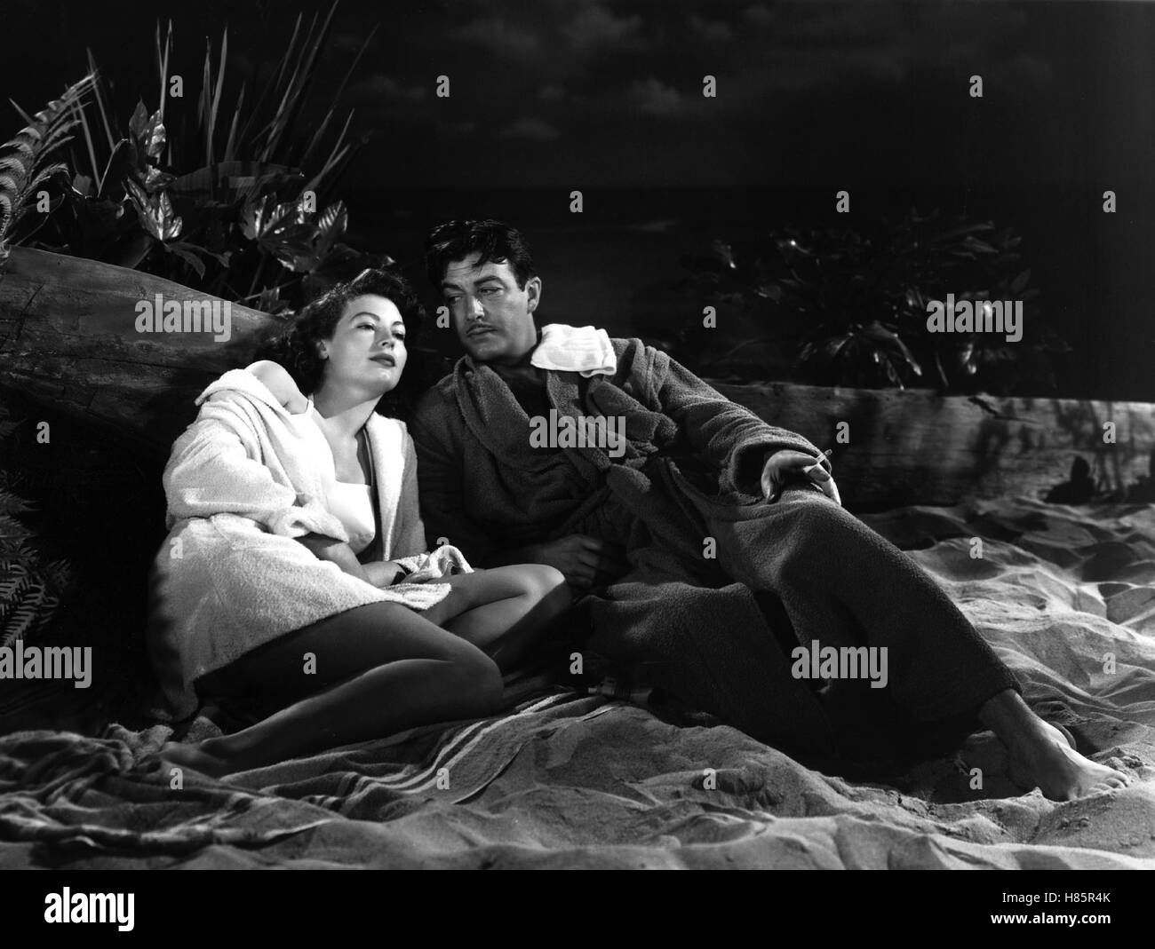 Geheimaktion Carlotta, (tangenti) USA 1949 s/w, Regie: Robert Z. Leonard, Ava Gardner, ROBERT TAYLOR, Stichwort: Strand, romanze Foto Stock