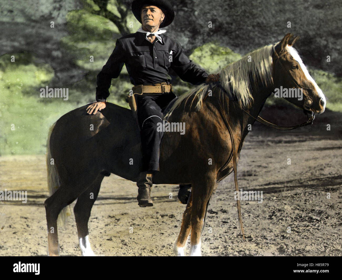 Das Geheimnis der schwarzen Bande (COLT 45) STATI UNITI D'AMERICA 1990, Regie: Edwin L. Marin, RANDOLPH SCOTT, Stichwort: Cowboy, Pferd, Reiter Foto Stock