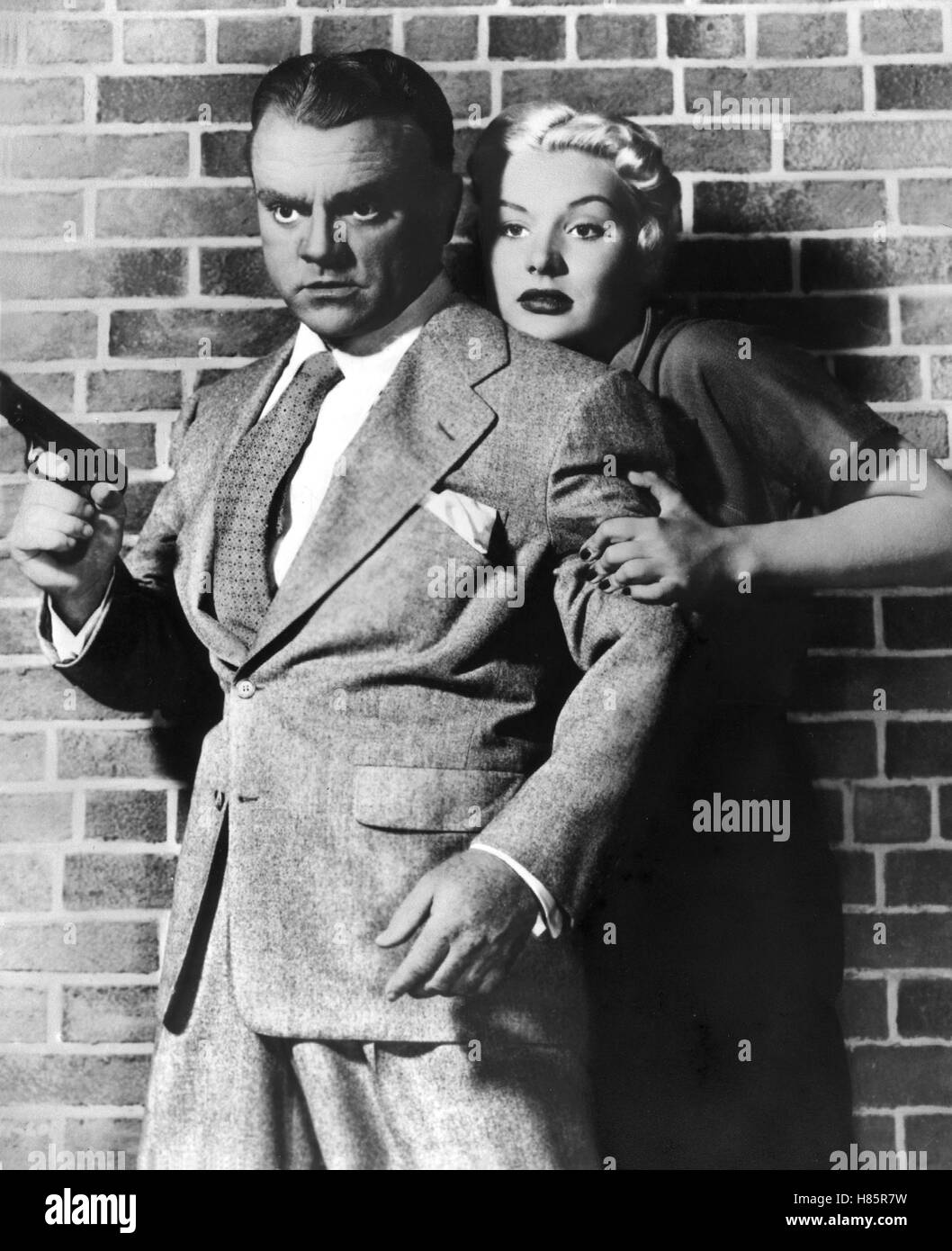 Den Morgen wirst du nicht erleben; (KISS DOMANI ADDIO) USA 1950 s/w, Regie: Gordon Douglas, James Cagney, BARBARA PAYTON, Chiave: Waffe, revolver Foto Stock