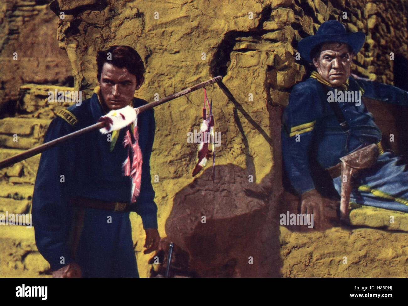 Bis zum letzten Atemzug, (SOLO I valorosi) USA 1951, Regie: Gordon Douglas, Gregory Peck (li), Stichwort: Speer Foto Stock