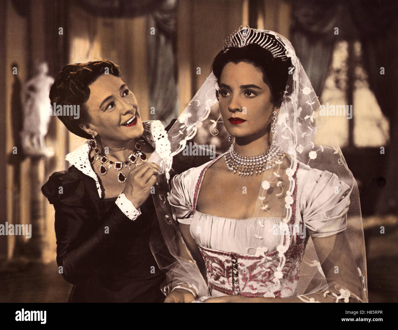 Der Doppelgänger des Königs, (il brigante) USA 1952, Regie: Phil Karlson, GALE ROBBINS + JODY LAWRENCE, Stichwort: Braut, diadema Foto Stock