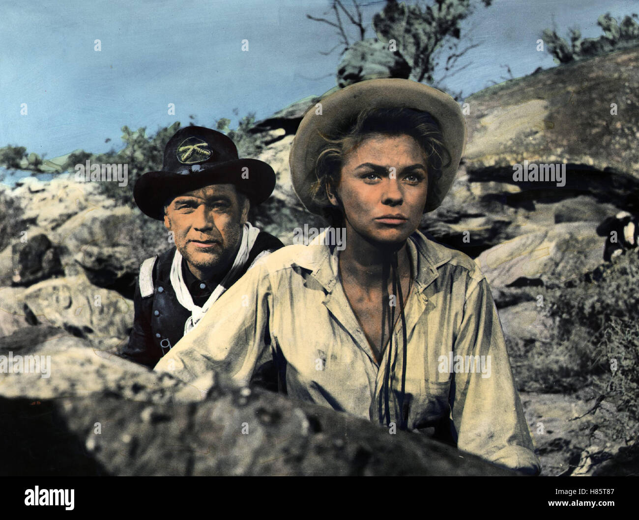 Karawane westwärts, (sud-ovest passaggio) USA 1954, Regie: Ray Nazarro, asta Cameron, JOANNE DRU Foto Stock