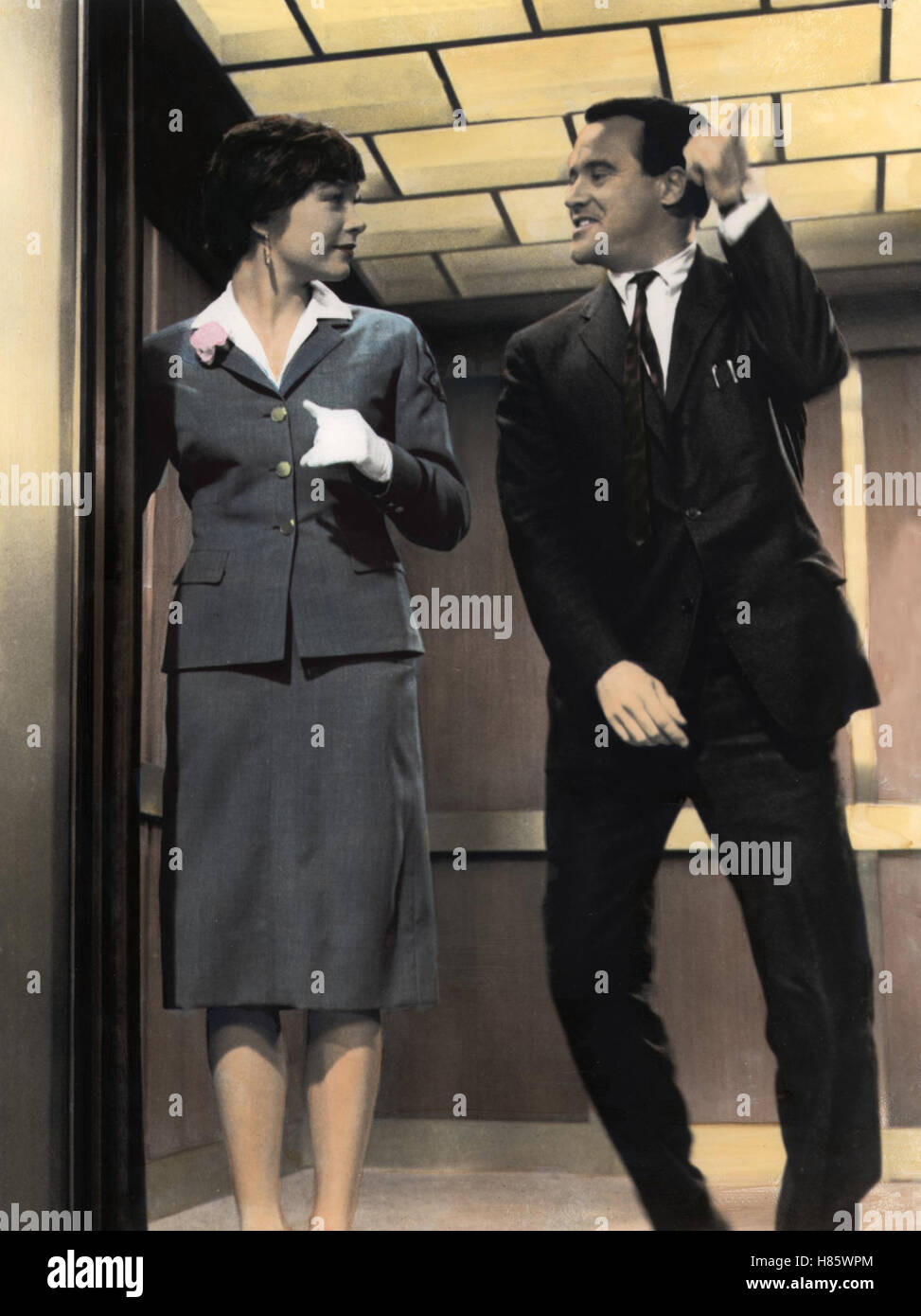 Das Appartement, (L'appartamento) USA 1959, Regie: Billy Wilder, Shirley MacLAINE, JACK LEMMON, Stichwort: ascensore, Aufzug Foto Stock
