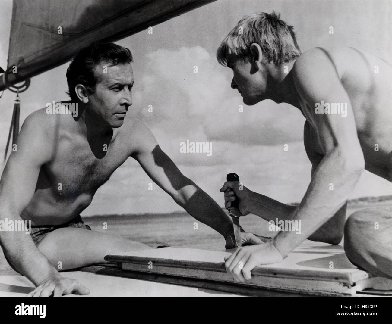 Das Messer im Wasser, (N02 W NOSZIE) POL 1962, Regie: Roman Polanski, LEON NIEMCZYK, ZYGMUNT MALANIWICZ Foto Stock