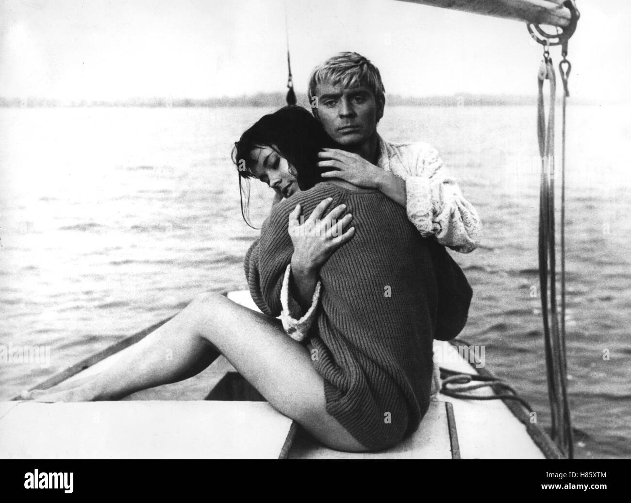 Das Messer im Wasser, (N02 W NOSZIE) POL 1962, Regie: Roman Polanski, JOLANTA UMECKA, ZYGMUNT MALANIWICZ Foto Stock