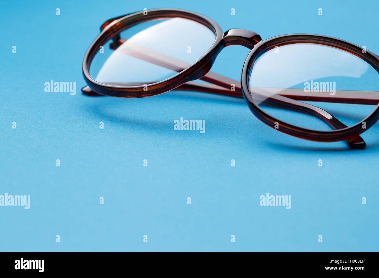 Rotondo ripiegato bicchieri close up Foto Stock