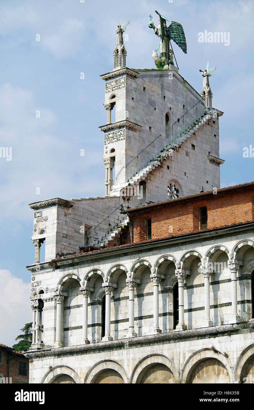 Lucca, Italia, Chiesa di San Michele in Foro Foto Stock