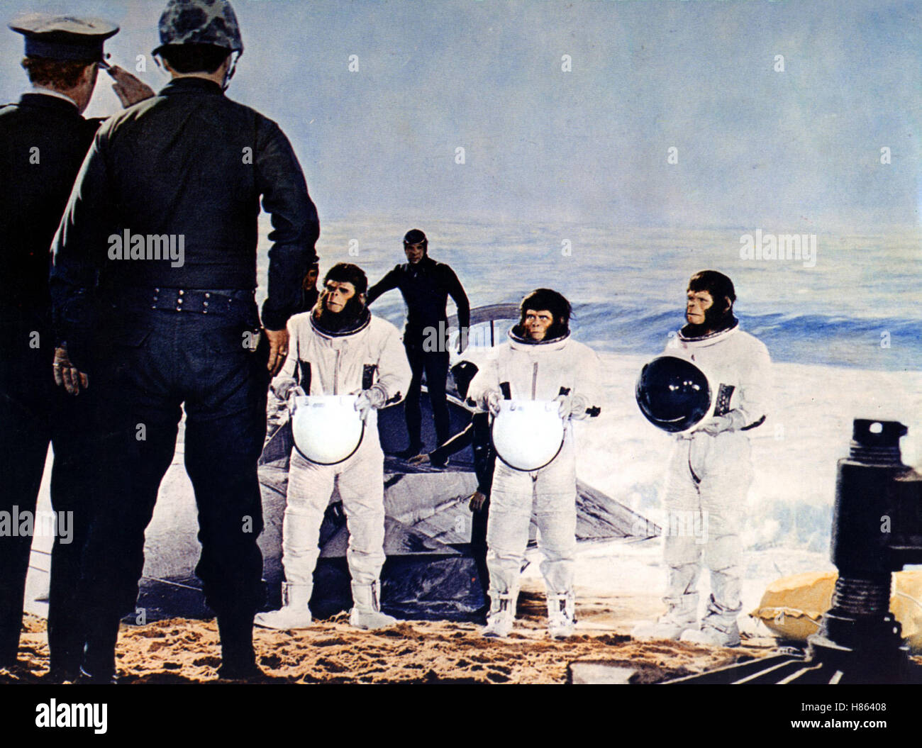 Flucht vom Planet der Affen, (fuga dal pianeta delle scimmie) USA 1971, Regie: Don Taylor, RODDY McDOWALL KIM HUNTER, SAL MINEO, Stichwort: astronauta Foto Stock