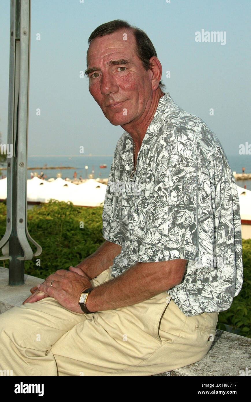 PETE POSTLETHWAITE PHOTOCALL FESTIVAL DEL CINEMA DI VENEZIA Venezia Italia 30 Agosto 2002 Foto Stock