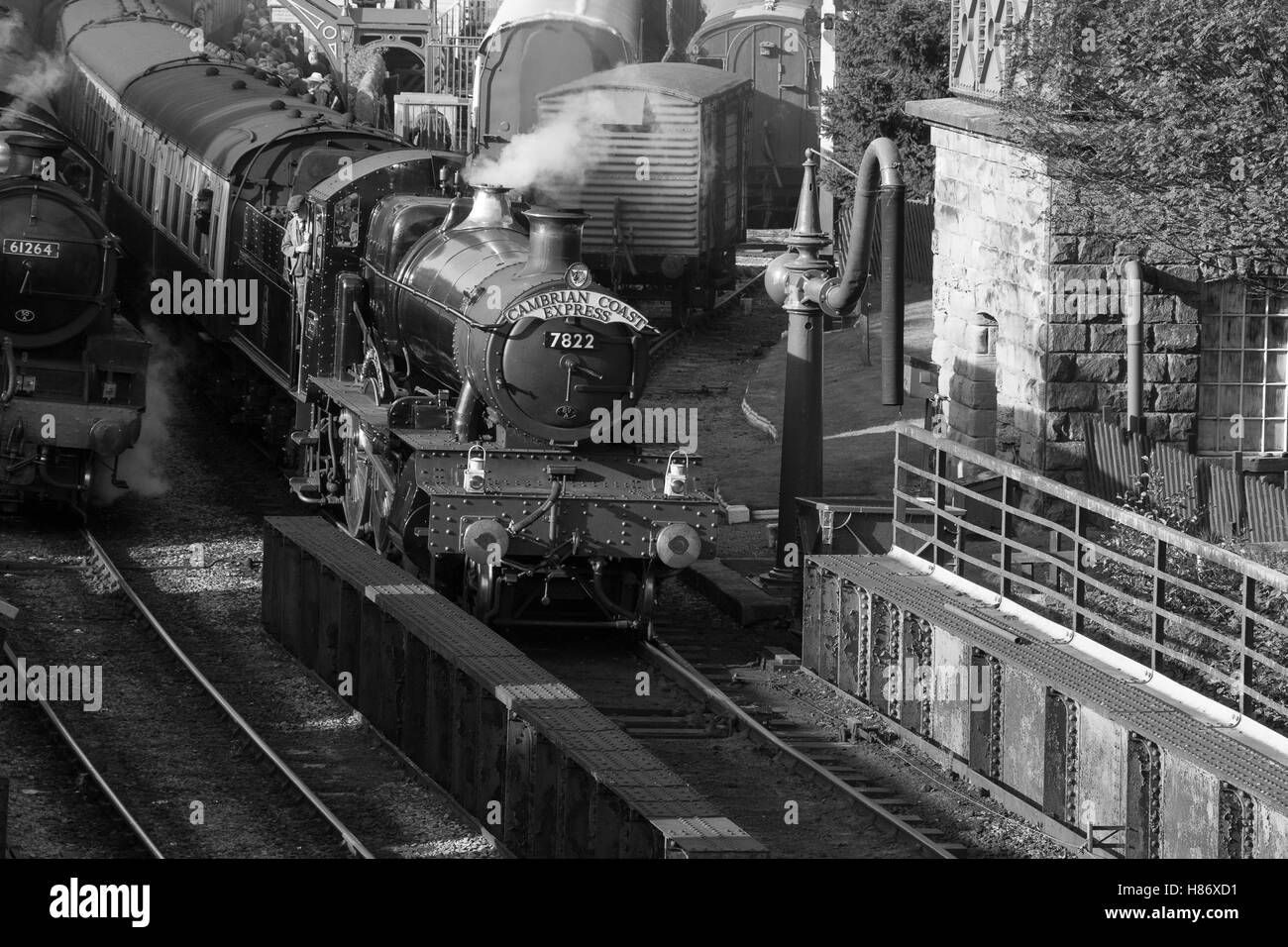 7822 Foxcote Manor sulla North Yorkshire Moors Railway.gallese Gala di vapore Foto Stock