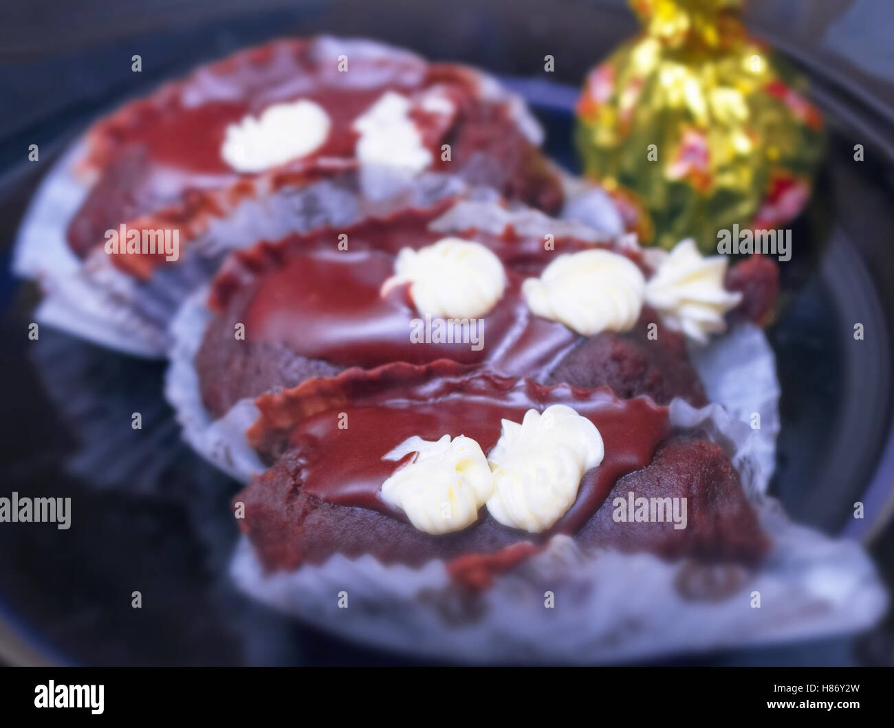 Era fresca e dolci al cioccolato per la comodità delle parti Foto Stock