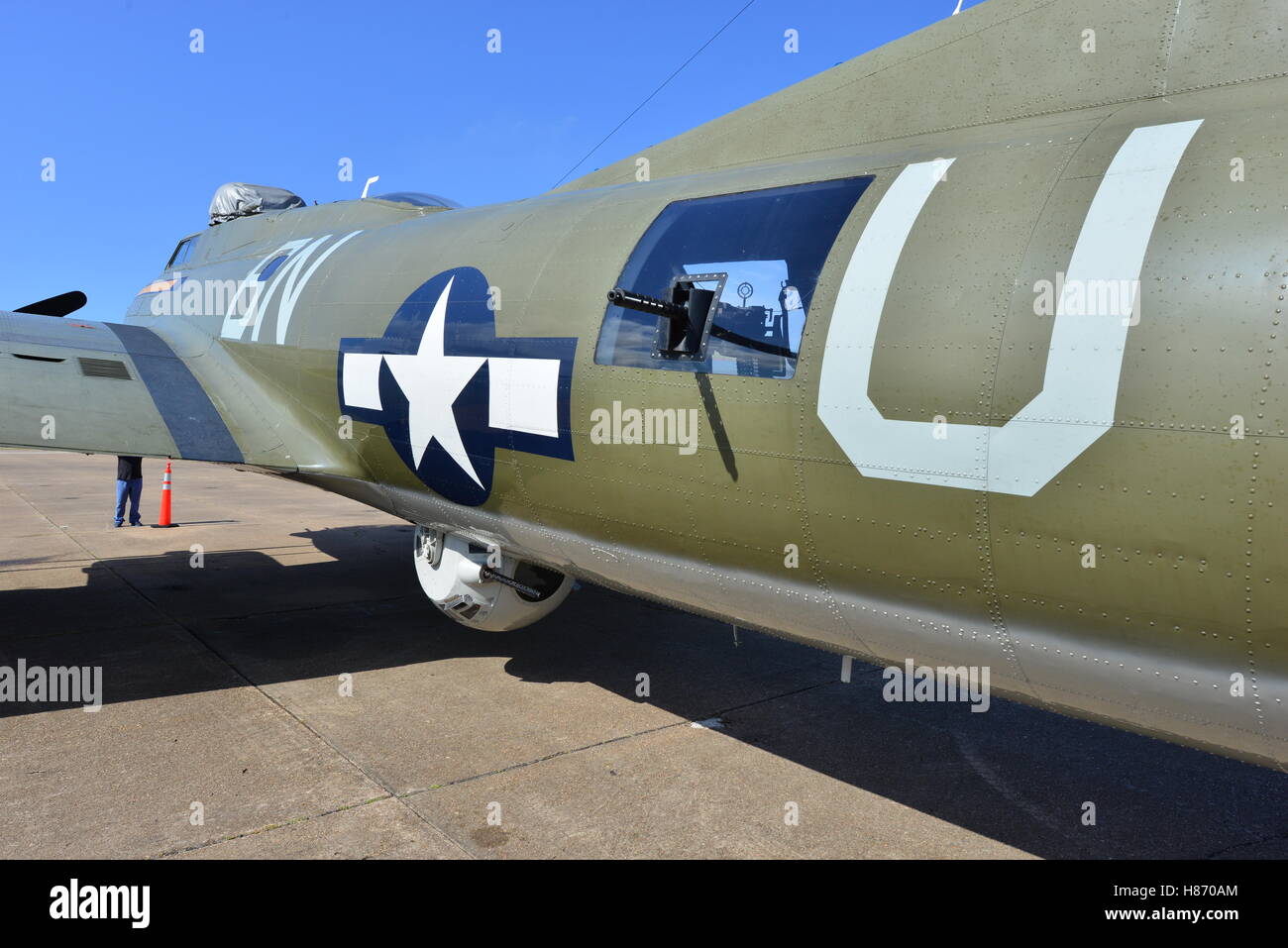 Boeing B-17 Flying Fortress....Thunderbird. Il più originale Flying Fortress nel mondo mantenendo la sua piena raccordi di guerra. Foto Stock