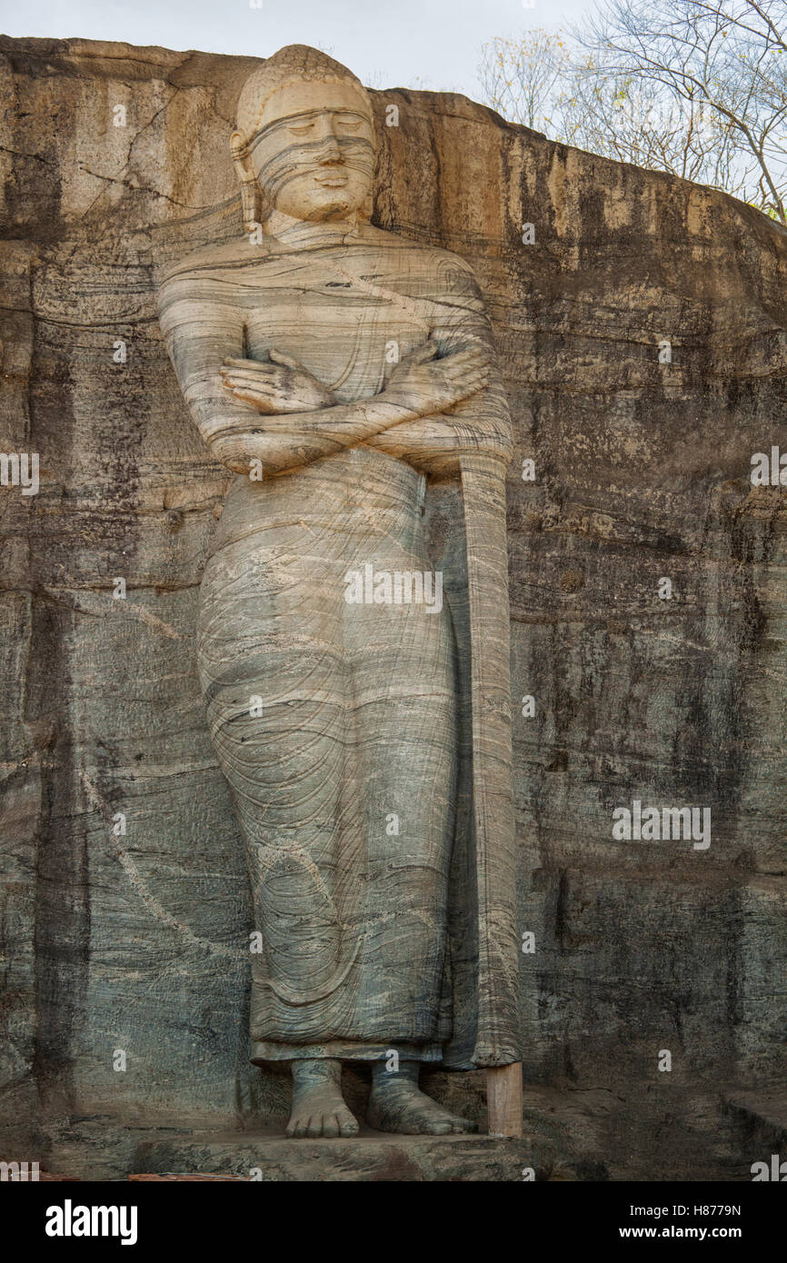 Colossale statua del Buddha in Sri Lanka Foto Stock