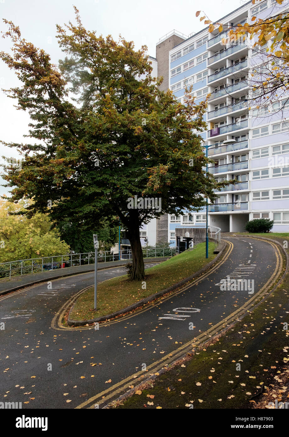 Uno dei blocchi a torre della Colomba Street Appartamenti Bristol Foto Stock