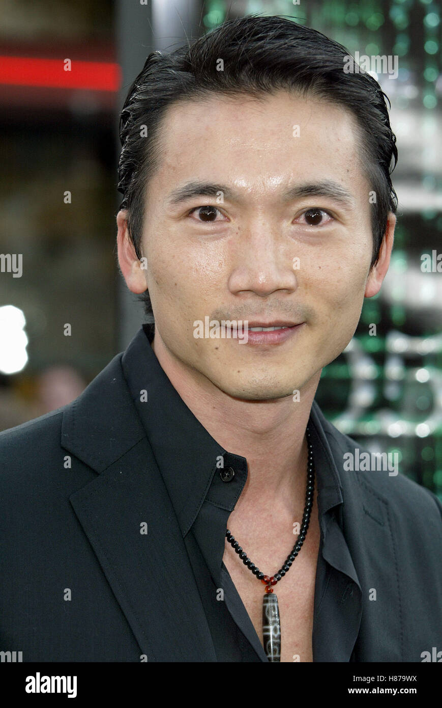 COLLIN CHOU Matrix Reloaded premiere del film WESTWOOD LOS ANGELES STATI UNITI D'AMERICA 07 Maggio 2003 Foto Stock