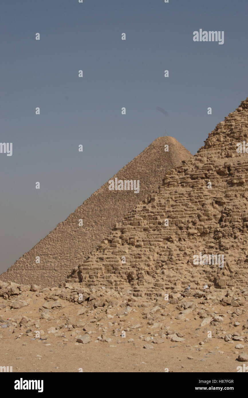 Il grande e piramide centrale Foto Stock