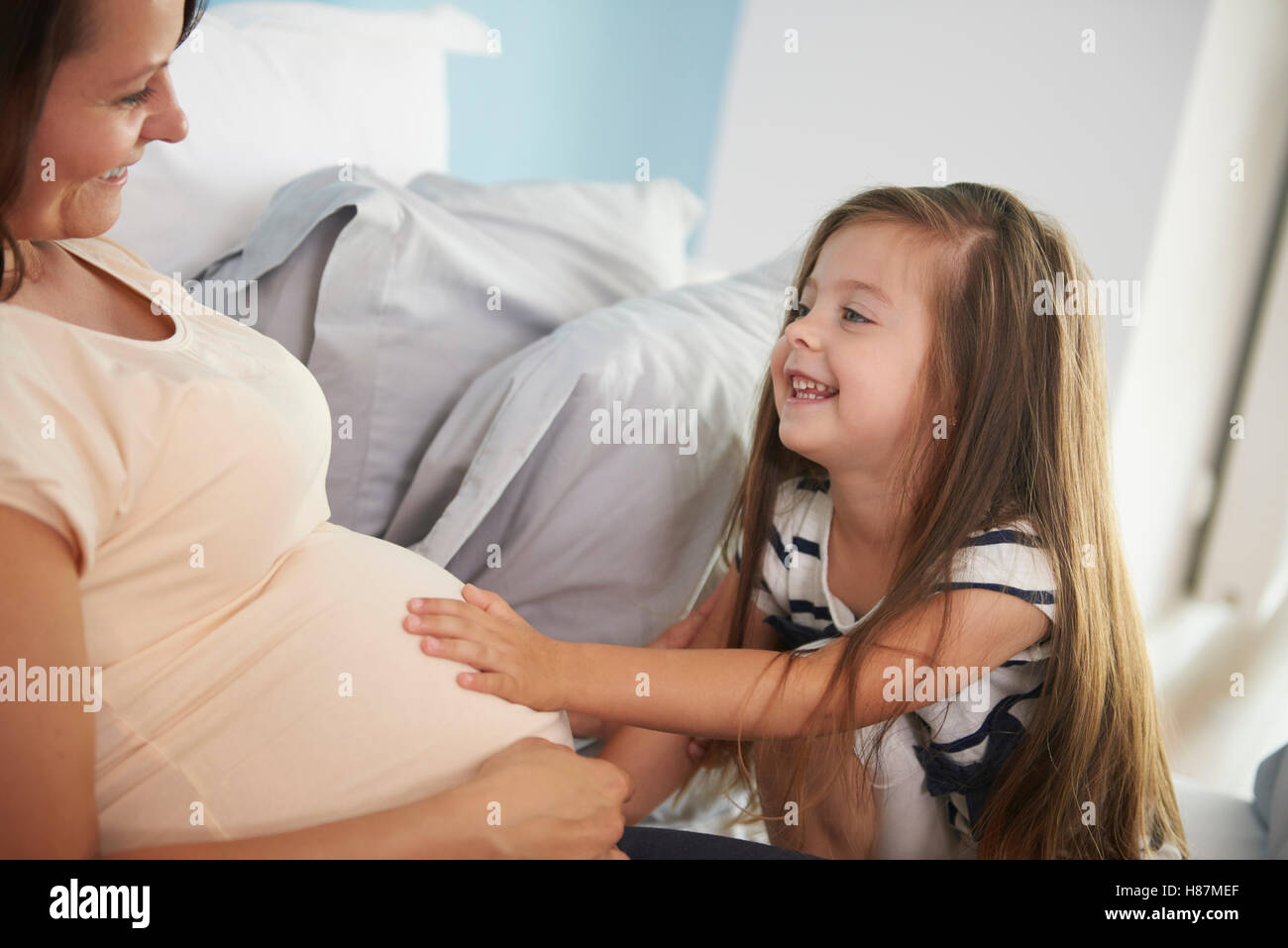 Siamo tutti compresi non può attendere per il nuovo bambino Foto Stock