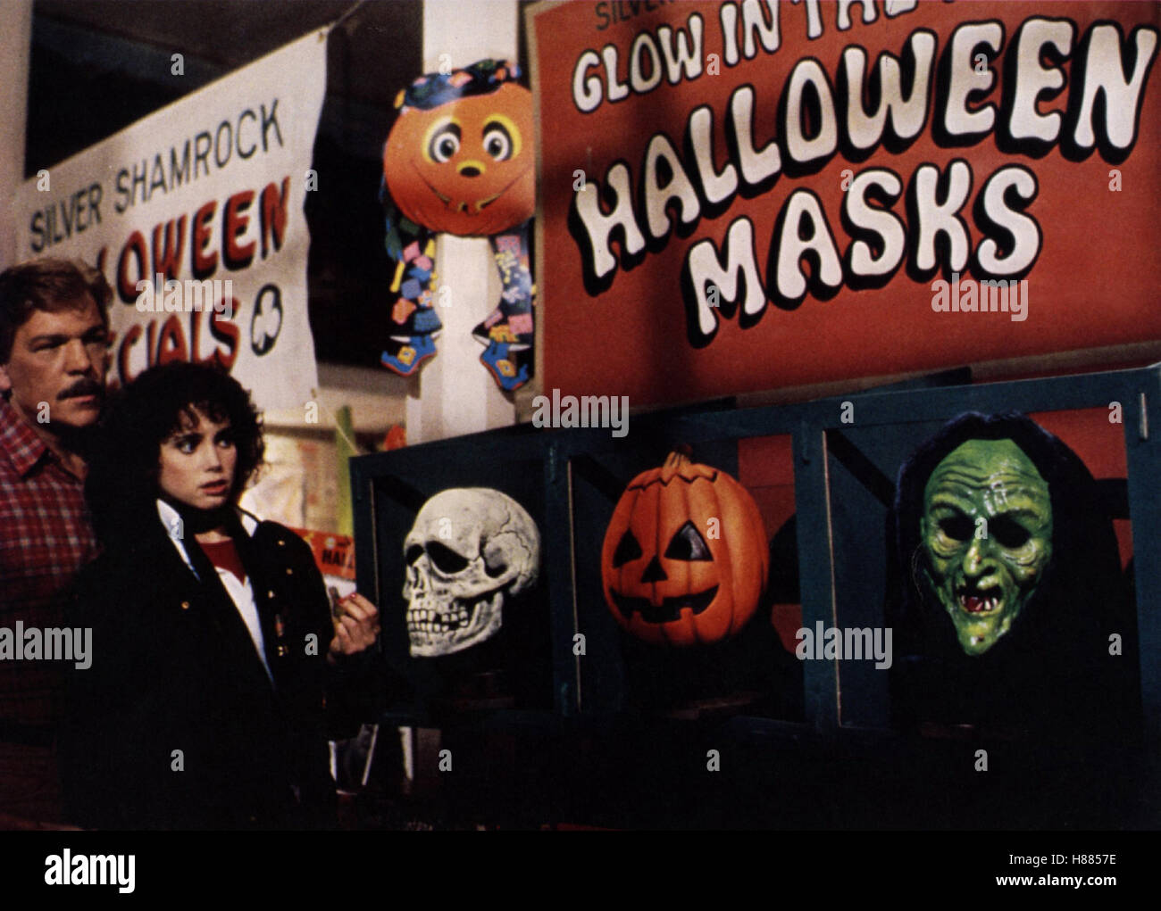 Halloween III, (HALLOWEEN III: Stagione della strega) USA 1982, Regie: Tommy Lee Wallace, TOM ATKINS, STACY NELKIN, Stichwort: Masken, Totenkopf, Kürbis Foto Stock