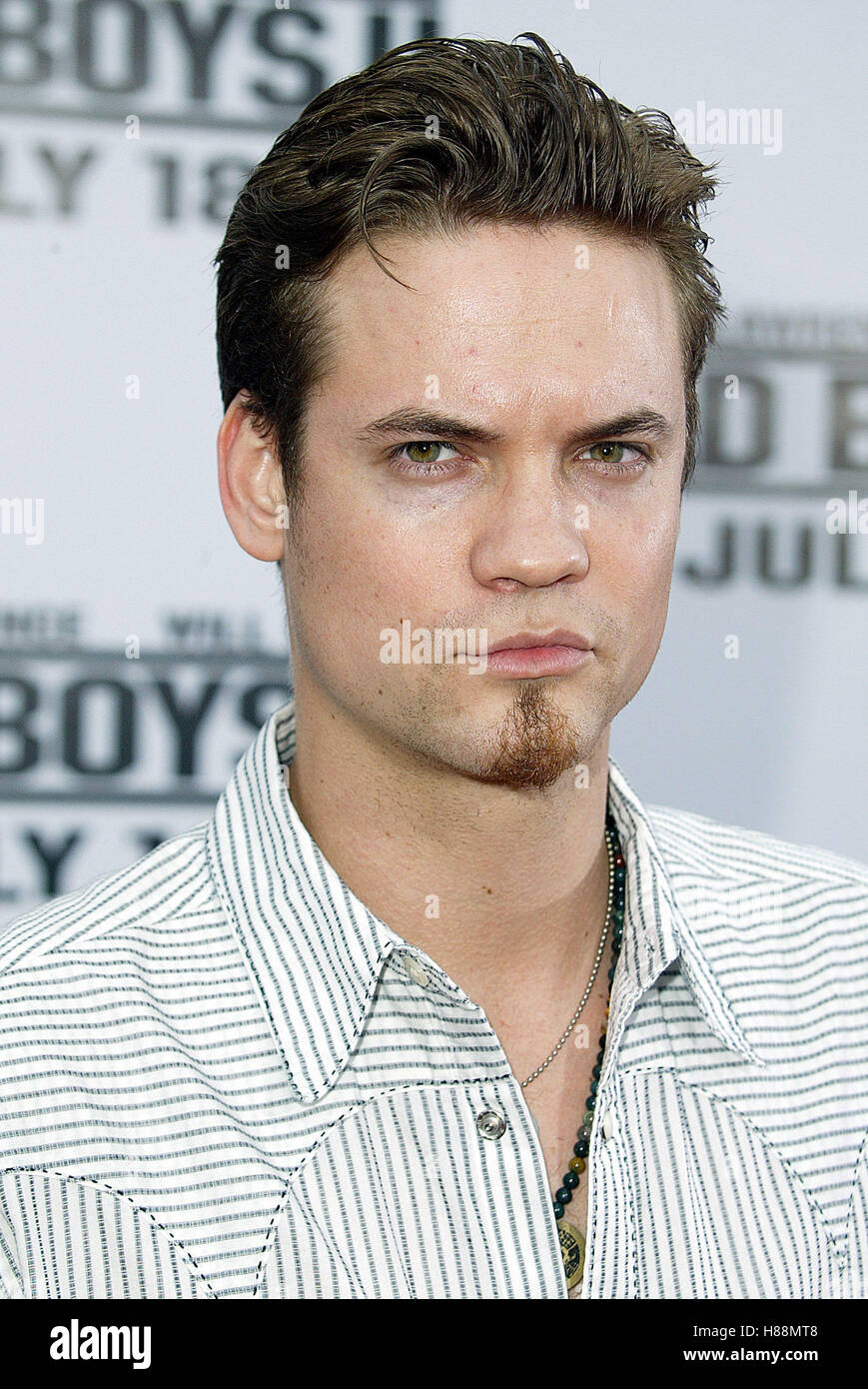 SHANE WEST Bad Boys 2 PREMIERE MONDIALE MANN TEATRI WESTWOOD LOS ANGELES USA 09 Luglio 2003 Foto Stock