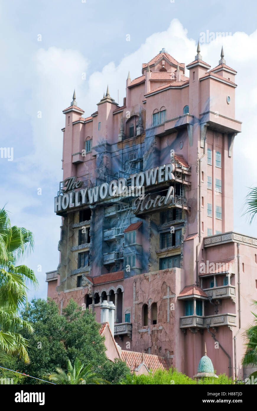 Torre del Terrore a Disney Studios di Hollywood, il Walt Disney World Resort, Florida, Stati Uniti d'America Foto Stock