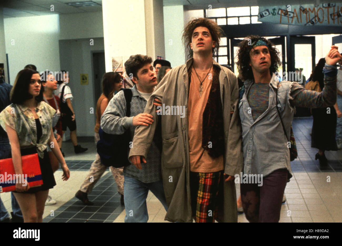 Steinzeit Junior, (ENCINO MAN / CALIFORNIA L'uomo) USA 1992, Regie: Les Mayfield, Sean Astin, Brendan Fraser, Pauly Shore Foto Stock