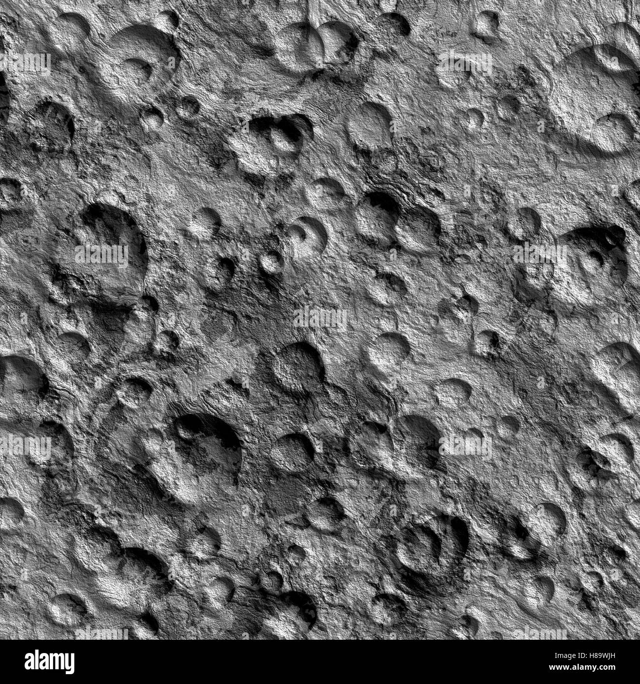 Texture senza soluzione di continuità la superficie della luna ad alta risoluzione Foto Stock