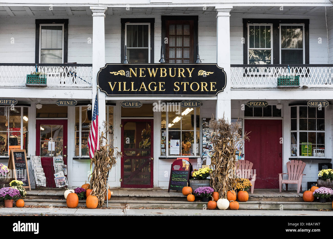 Affascinante villaggio store, Newbury, Vermont, USA. Foto Stock