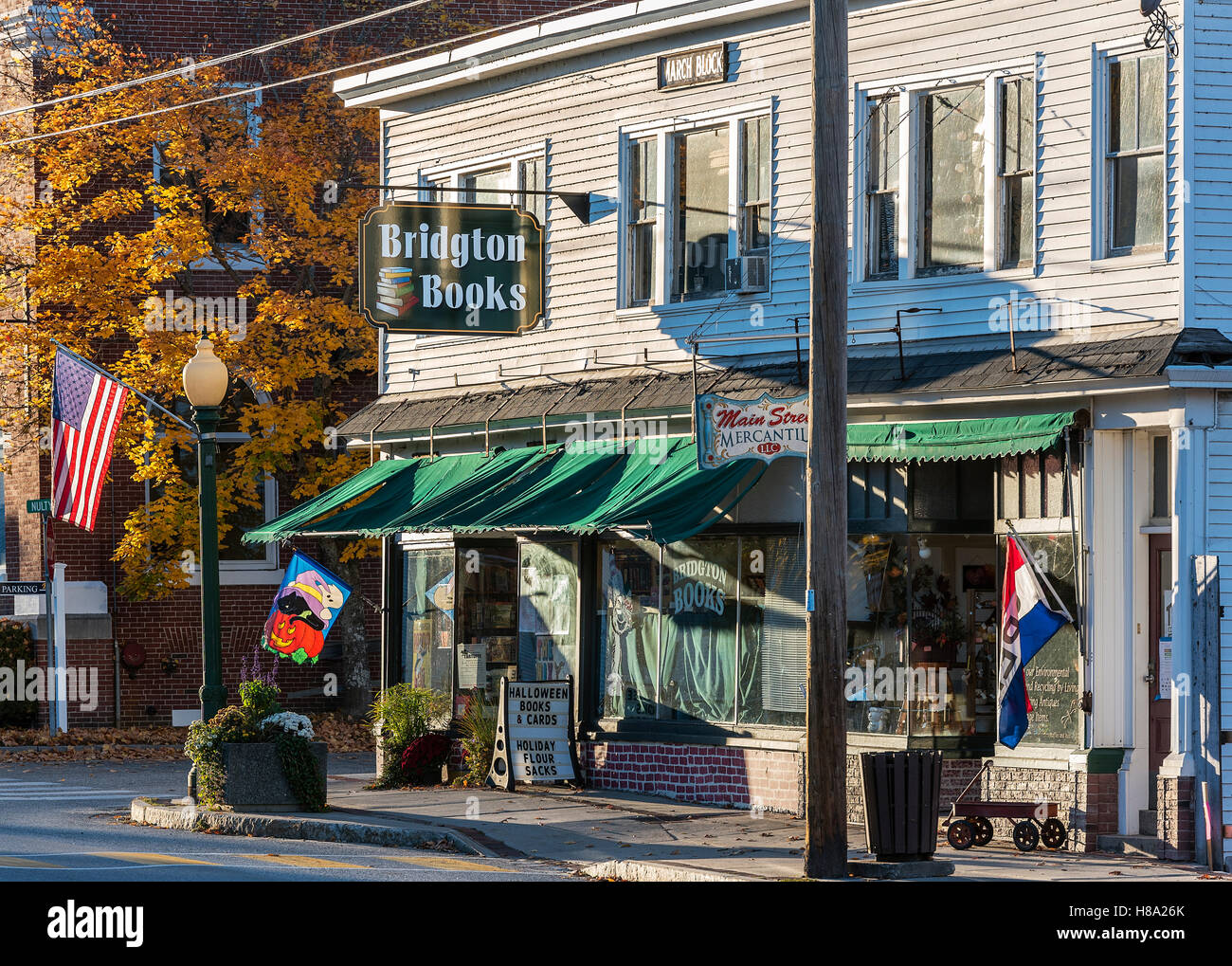 Piccolo centro America, Bridgton, New Hampshire, Stati Uniti d'America. Foto Stock