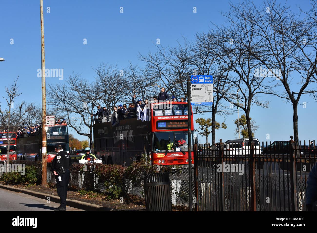 2016 Chicago Cubs World Series Parade Foto Stock