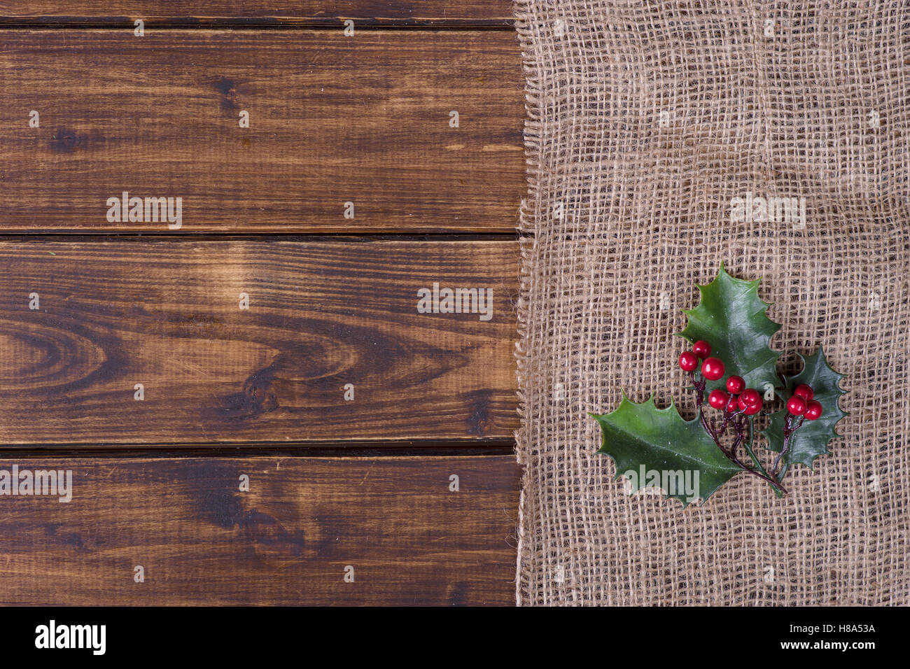 Natale bckground. Vista dall'alto. Foto Stock