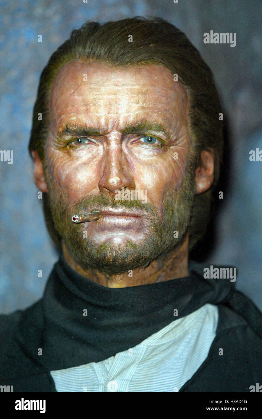 CLINT EASTWOOD MUSEO DELLE CERE DI HOLLYWOOD HOLLYWOOD LOS ANGELES STATI UNITI D'AMERICA 07 Ottobre 2003 Foto Stock