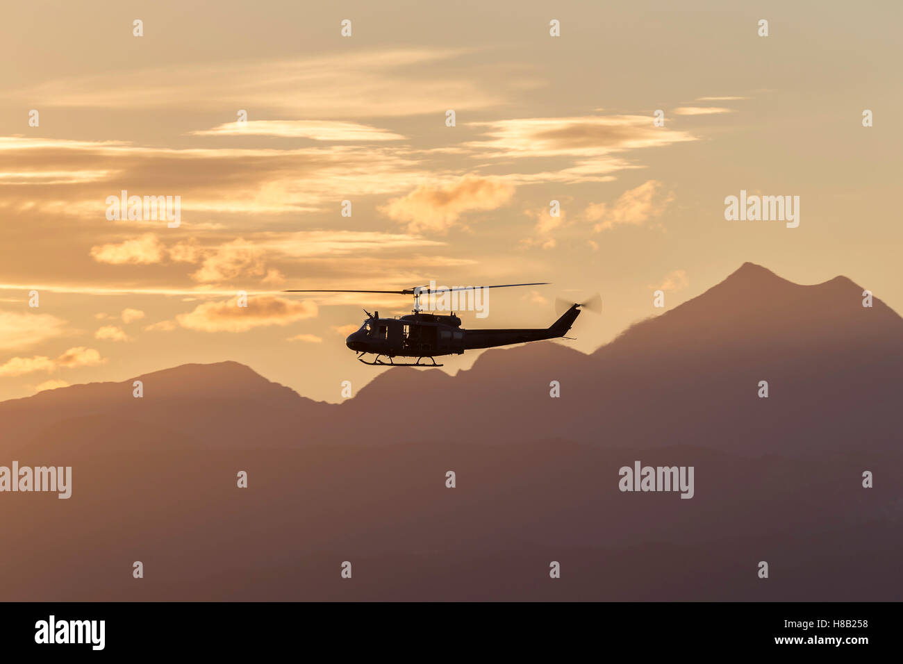 Royal New Zealand Air Force (RNZAF) Bell UH-1H Iroquois elicottero Foto Stock