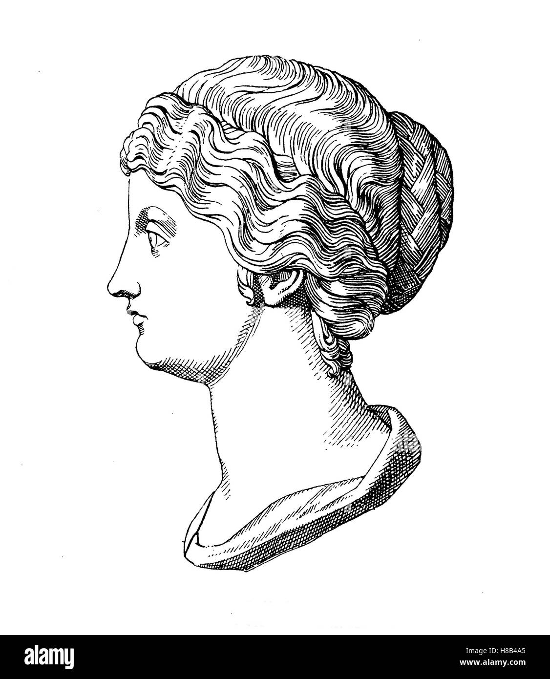 Annia Aurelia Galeria Lucilla, 148 - 182, era la figlia dell'imperatore romano Marc Aurel e la moglie dell'imperatore Lucius Verus., Storia della moda, costume storia Foto Stock