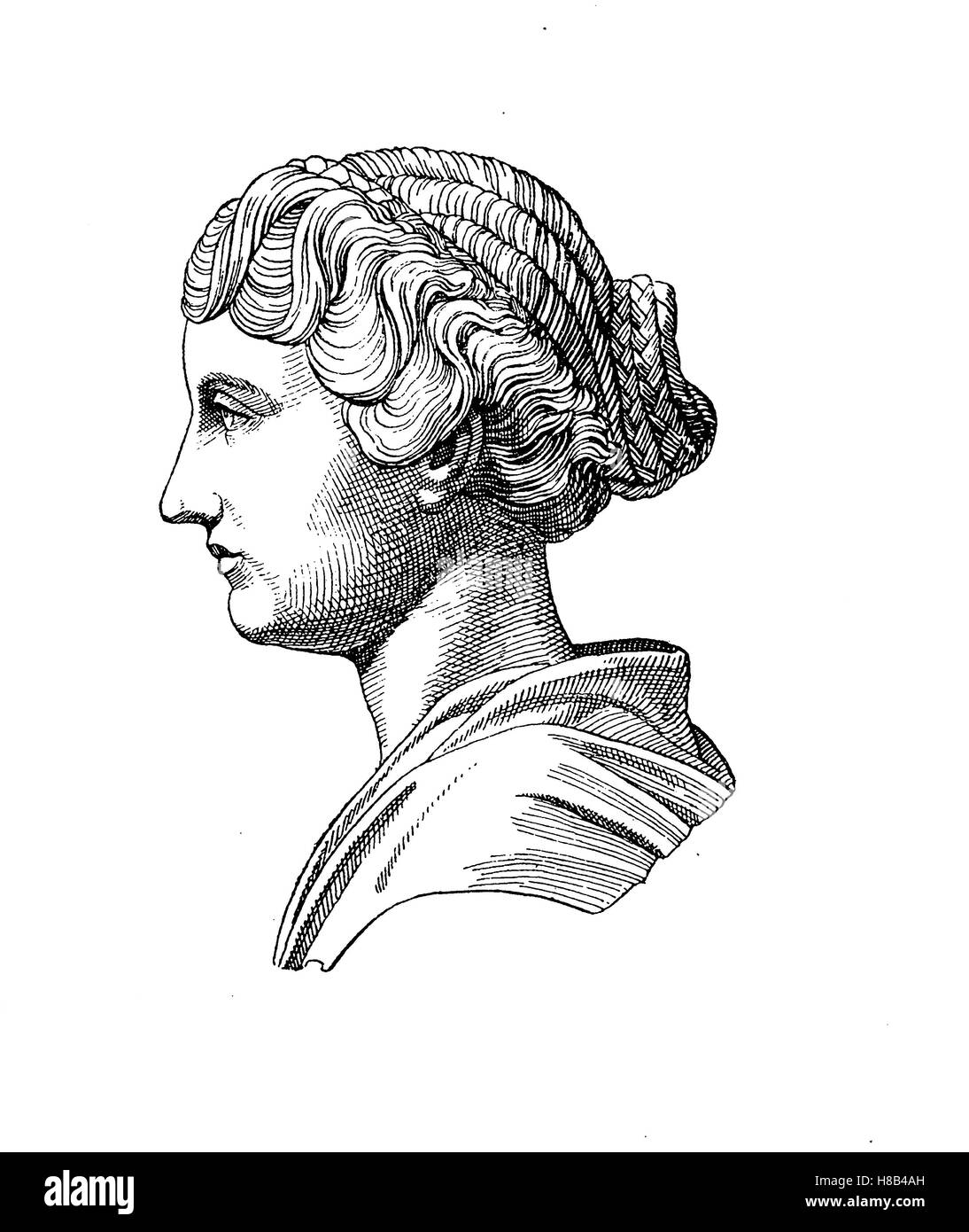Dowithia, moglie dell'imperatore romano Dowithian, Storia della moda, costume storia Foto Stock