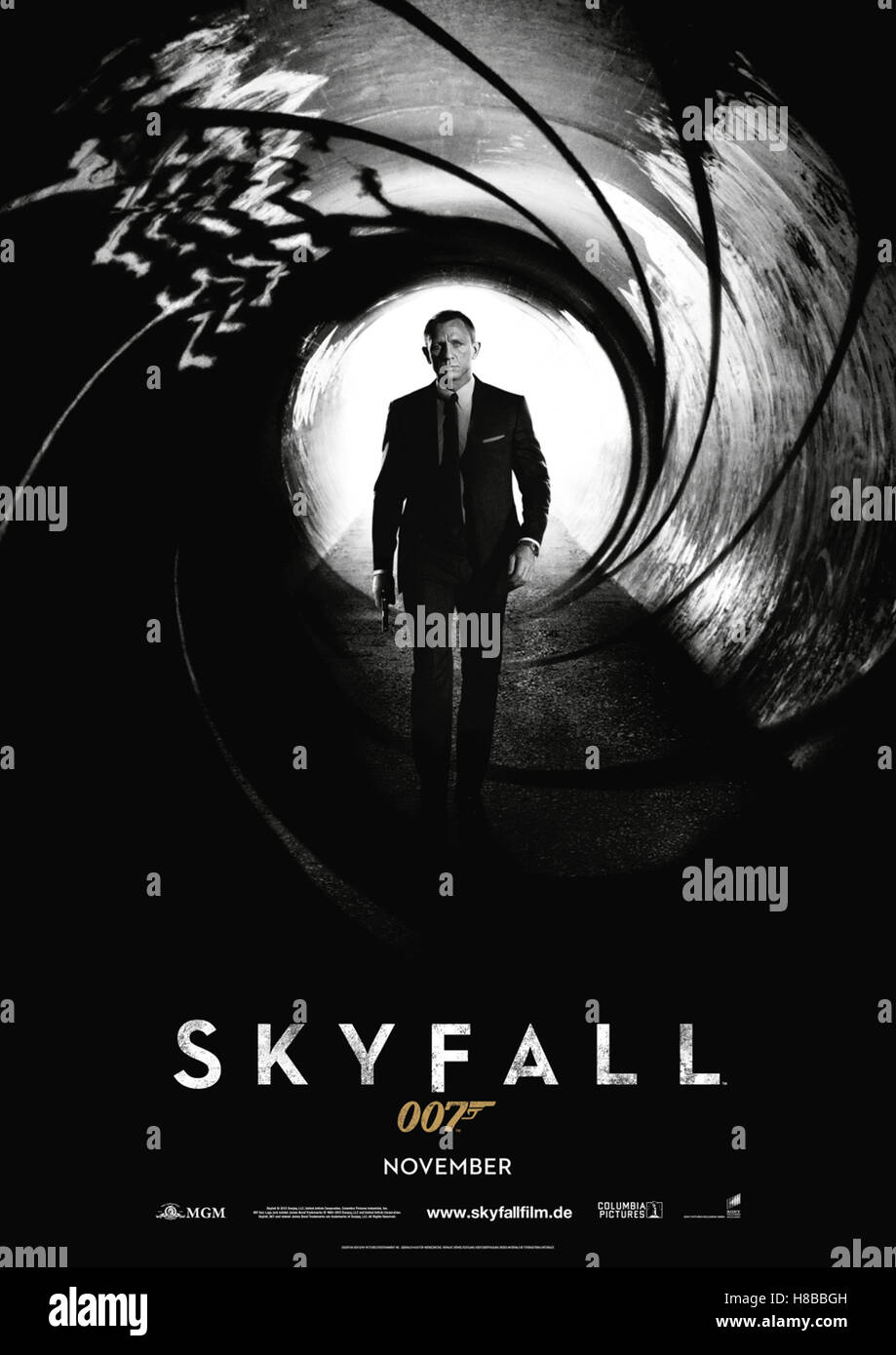 Skyfall, (SKYFALL) GB-USA 2012, Regie: Sam Mendez, Daniel Craig, Chiave: Plakat Foto Stock