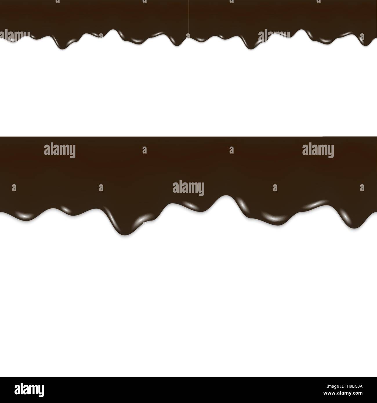 Le gocce di olio. Liquido nero grezzo. Frontiera senza giunture Illustrazione Vettoriale