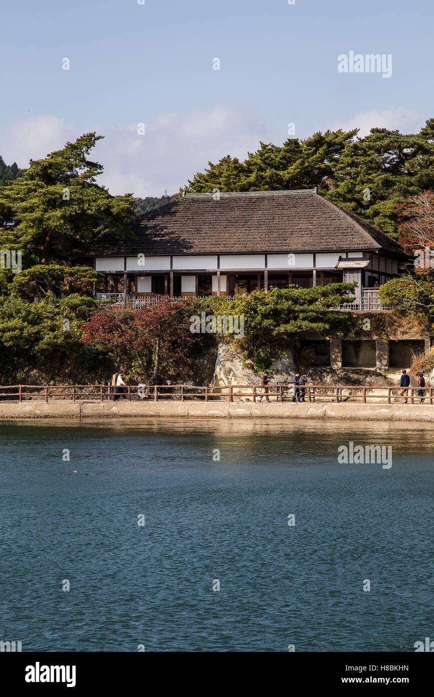 Kanrantei Teahouse - Kanrantei è il solo edificio a sopravvivere da una residenza signorile complesso di data clan in Matsushimai Foto Stock