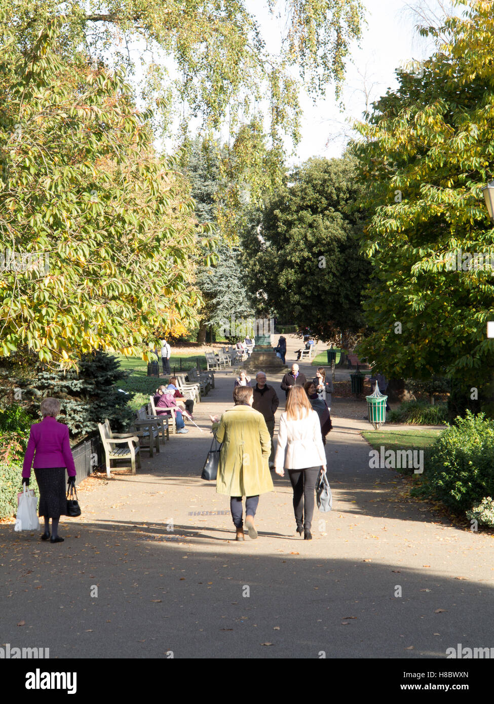 Jephson Gardens, Leamington Spa Foto Stock